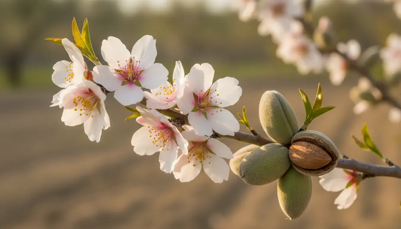 Jak rosną migdały?