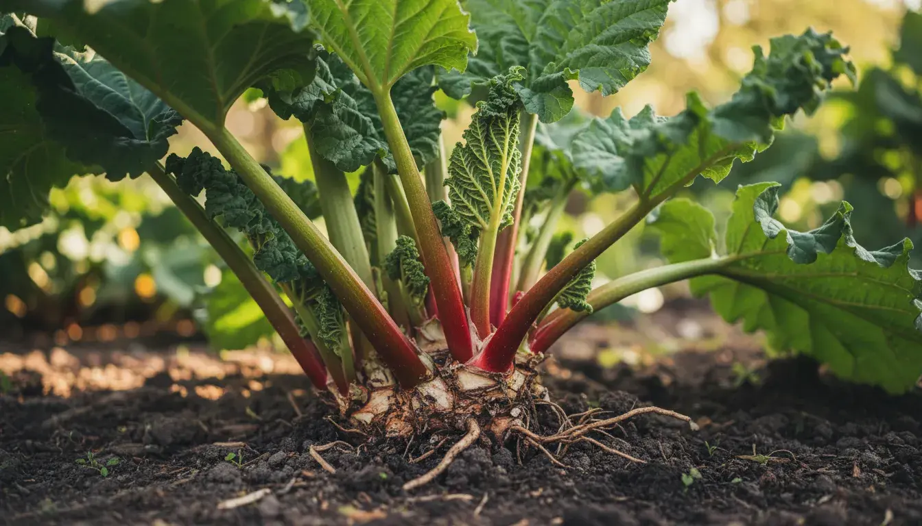 Jak rośnie rabarbar?