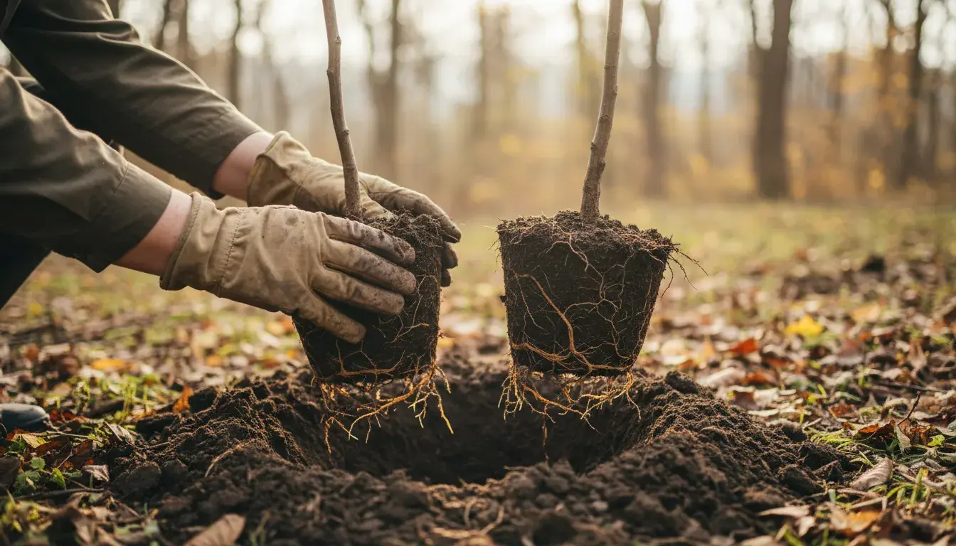 Drzewka z gołym korzeniem: optymalny termin sadzenia