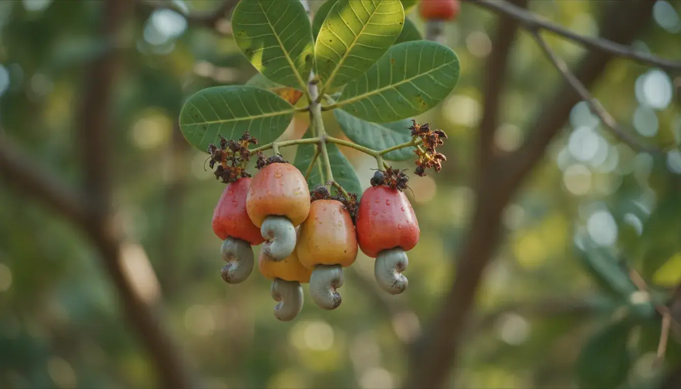 Jak wygląda drzewo nerkowca (Anacardium occidentale)?