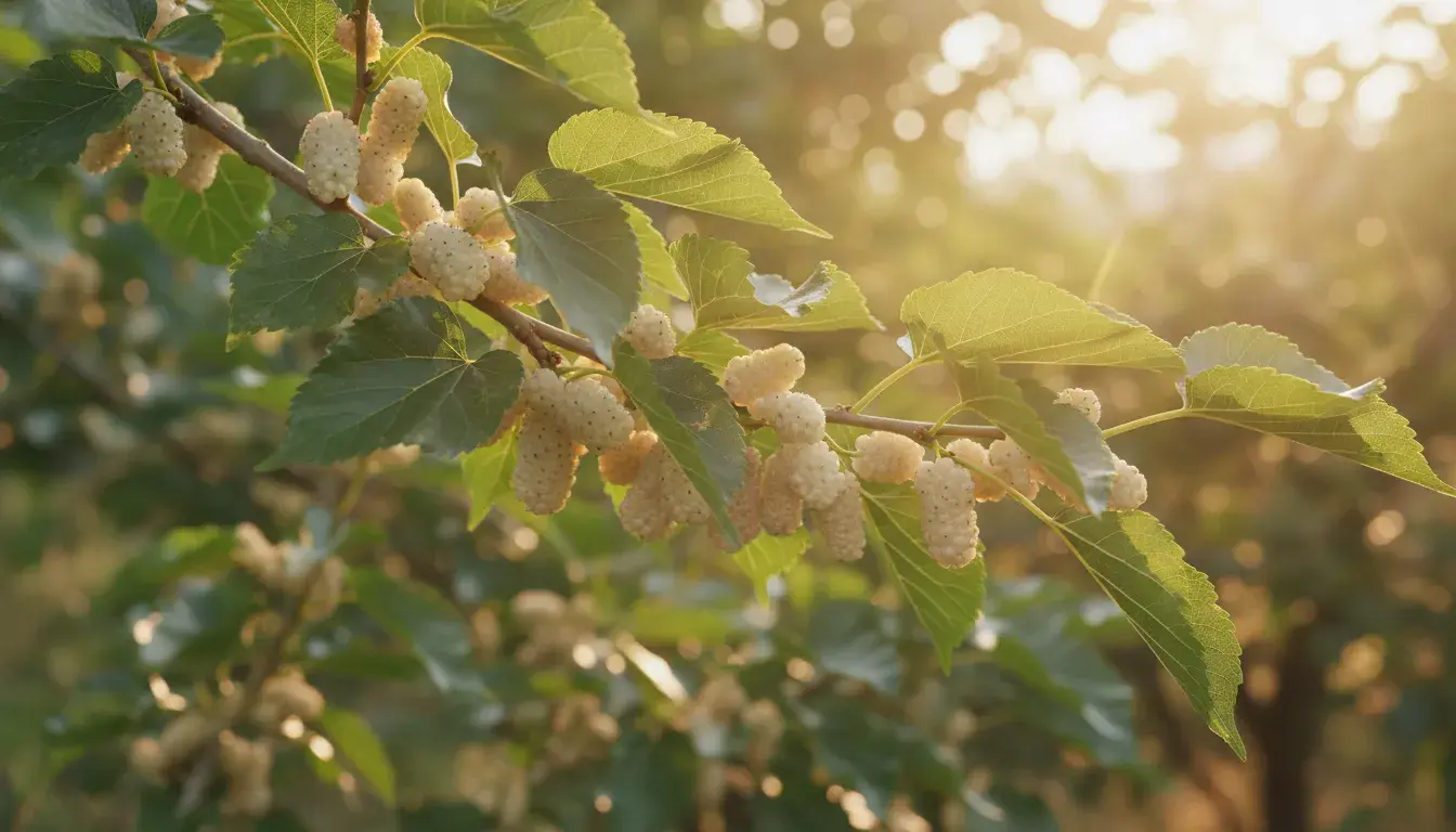 Jakie czynniki wpływają na czas owocowania morwy białej?