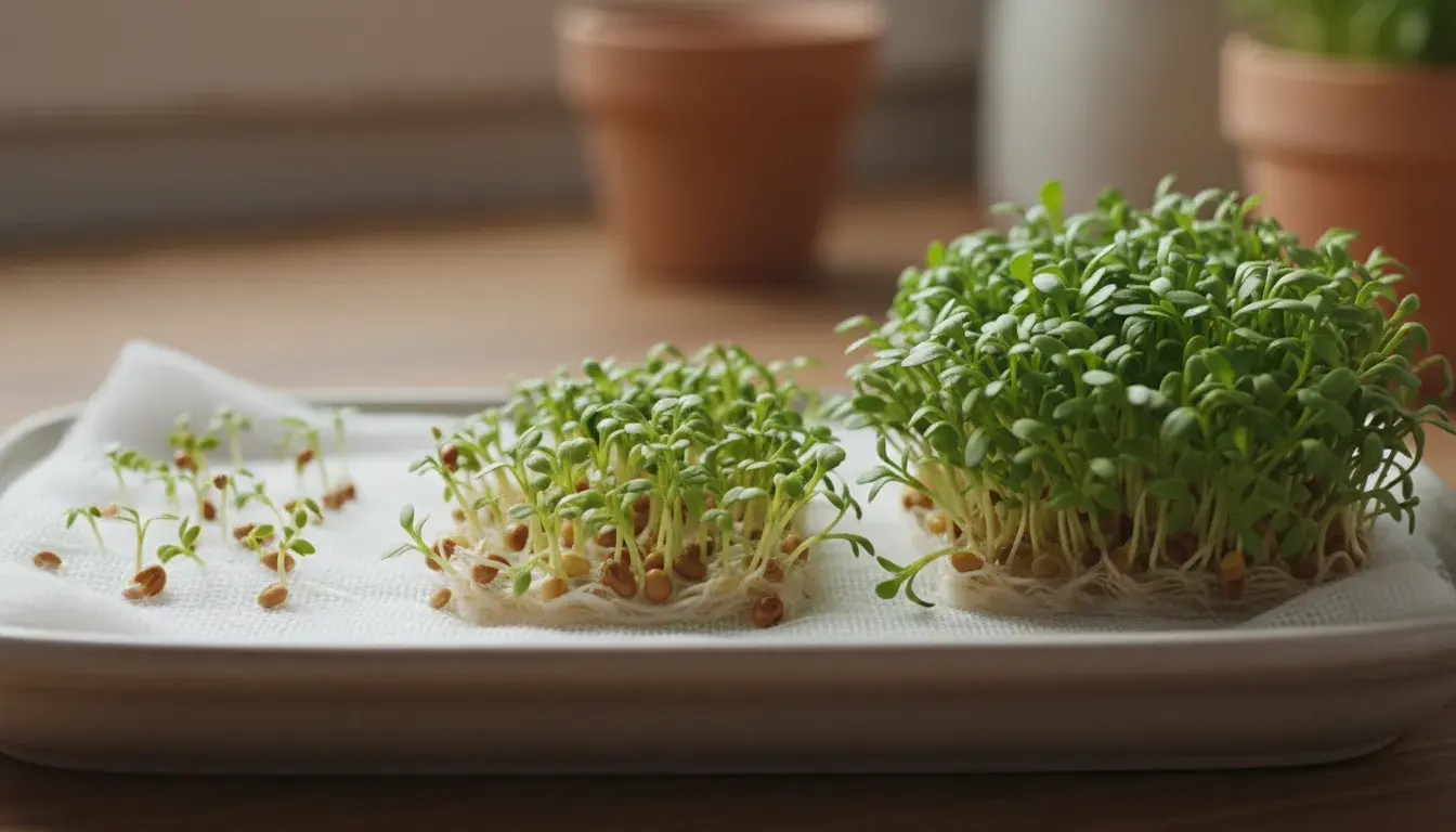 Jak długo trwa wzrost rzeżuchy do momentu zbioru?