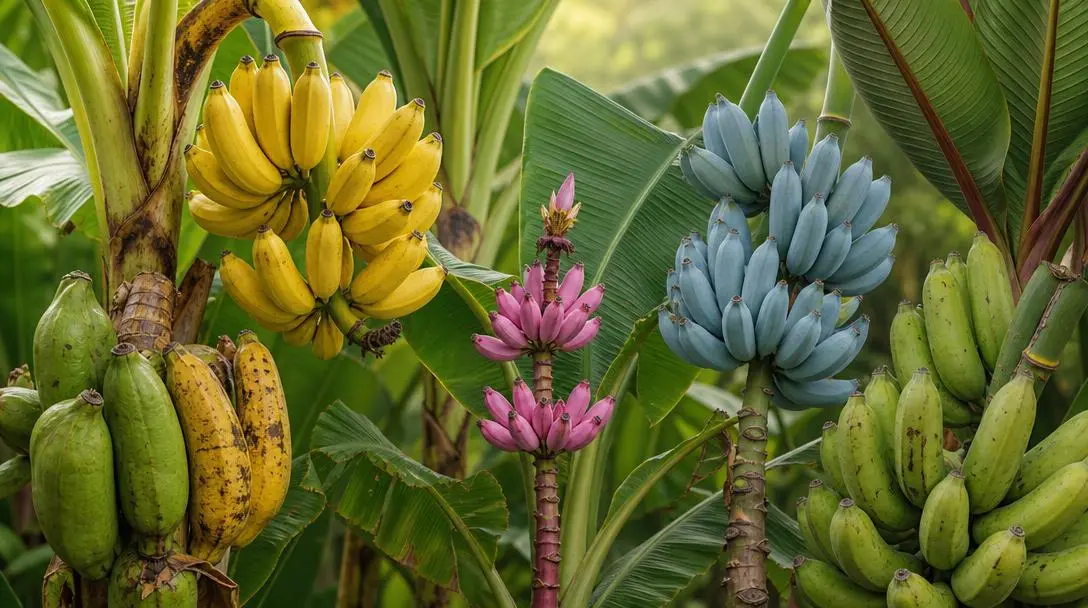 Bananowiec Odmiany